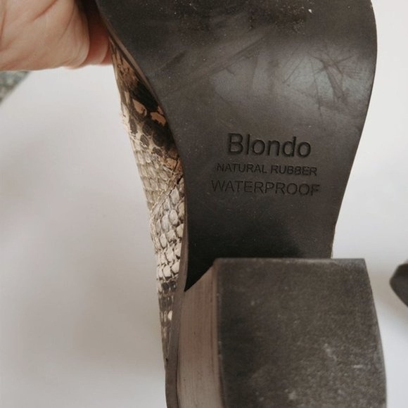 Blondo Womens Boots‎ Que Leather Waterproof Booties Size 6 - Picture 7 of 10